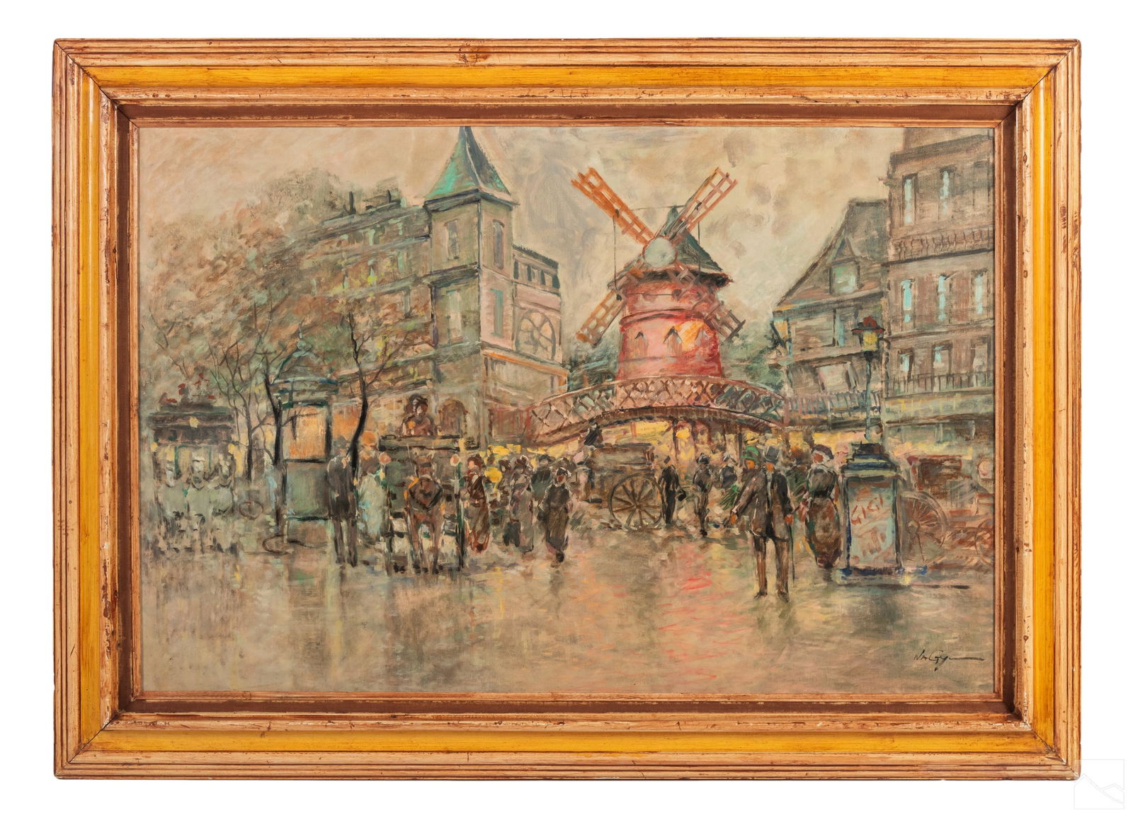 Paris Impressionist Parisian Cityscape Painting (1 of 4)