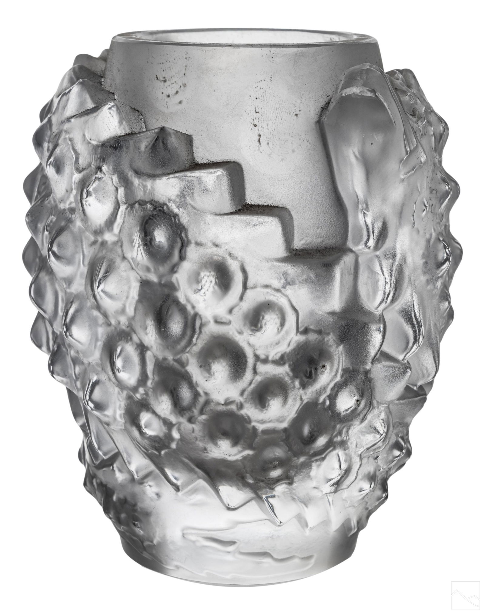 Lalique French Crystal Art Deco Puffer Fish Vase (1 of 4)