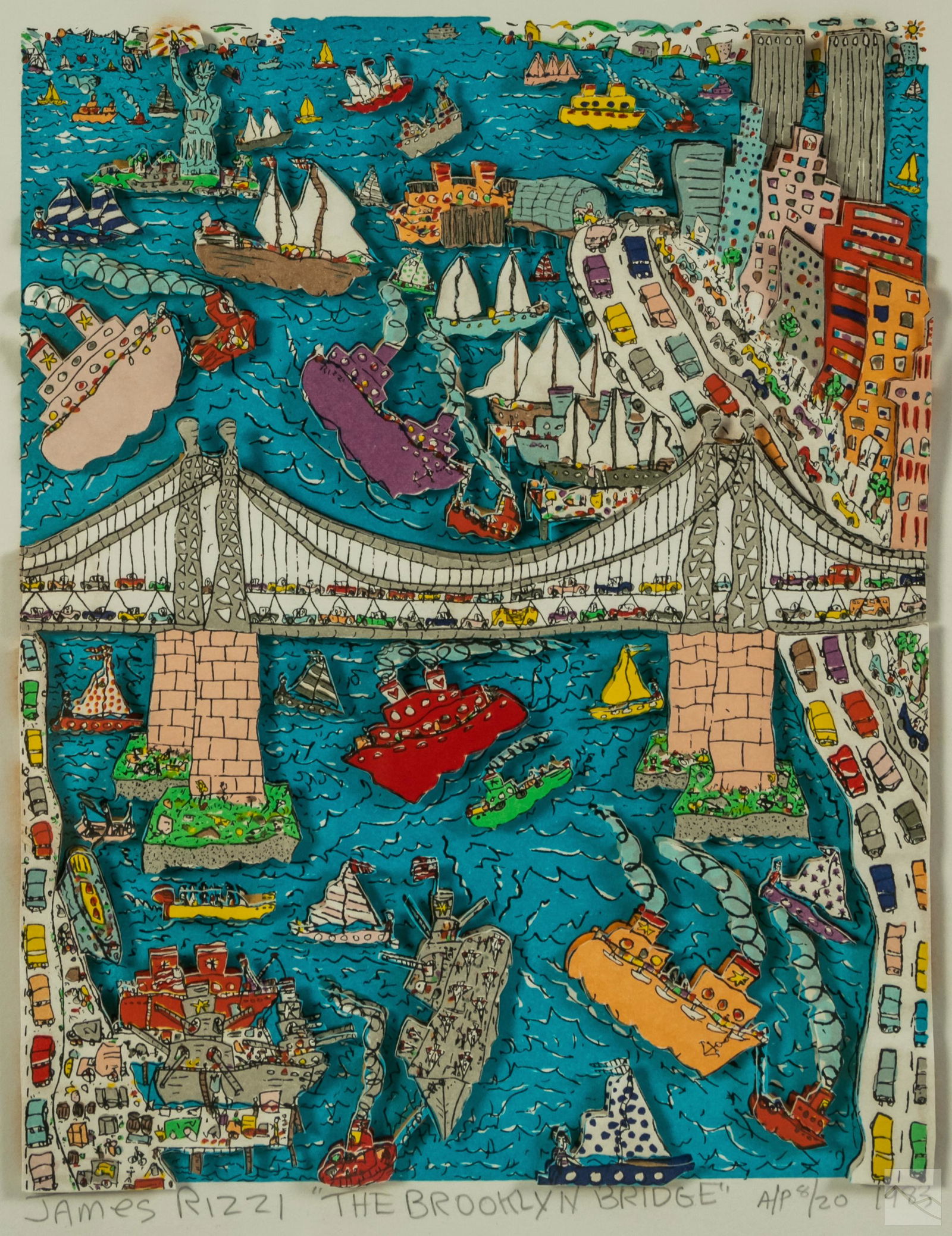 ポップアート James rizzi JELLY BEAN 3D