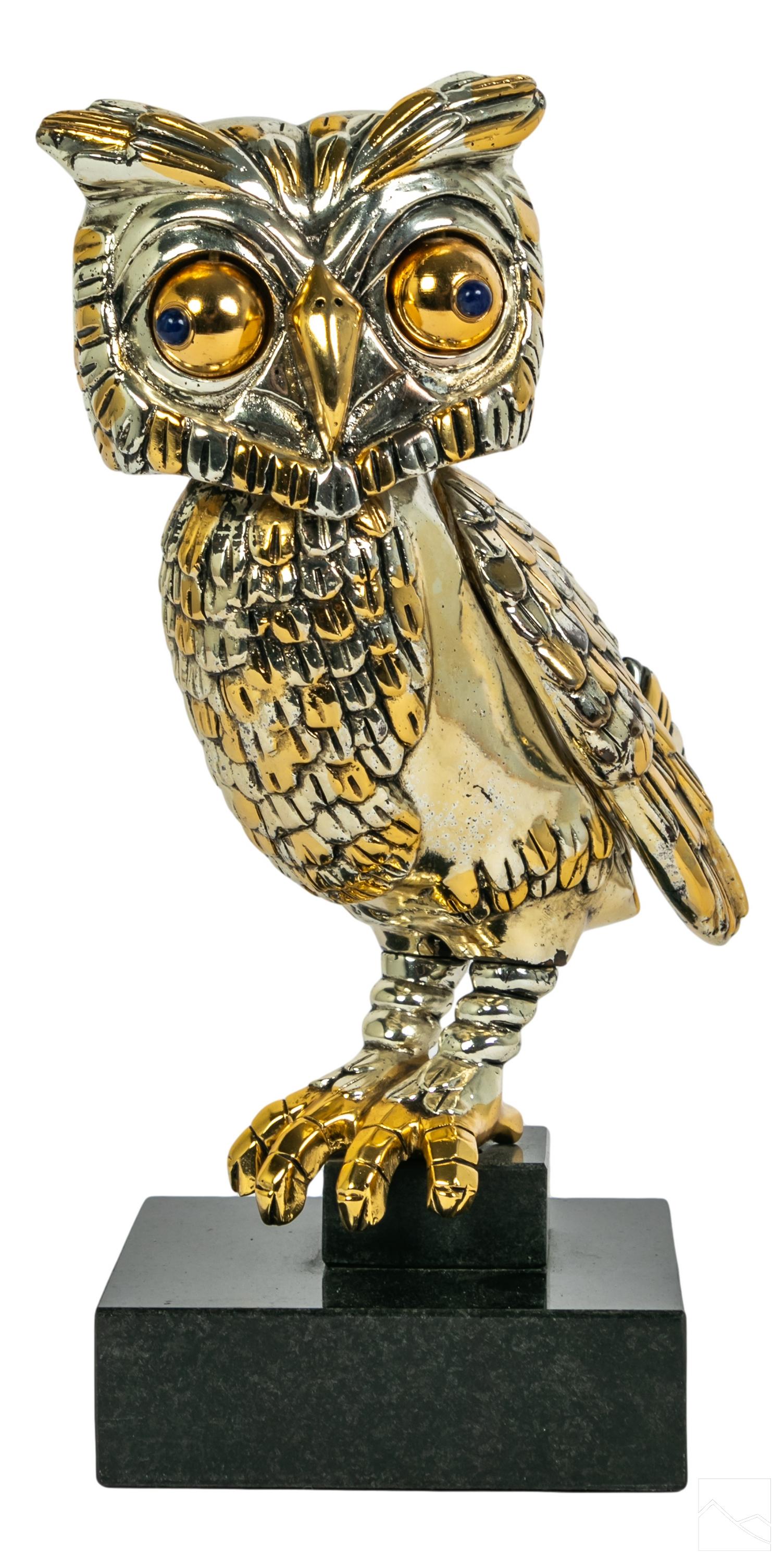 Frank Meisler 1925-2018 Modern Metal Owl Sculpture (1 of 6)