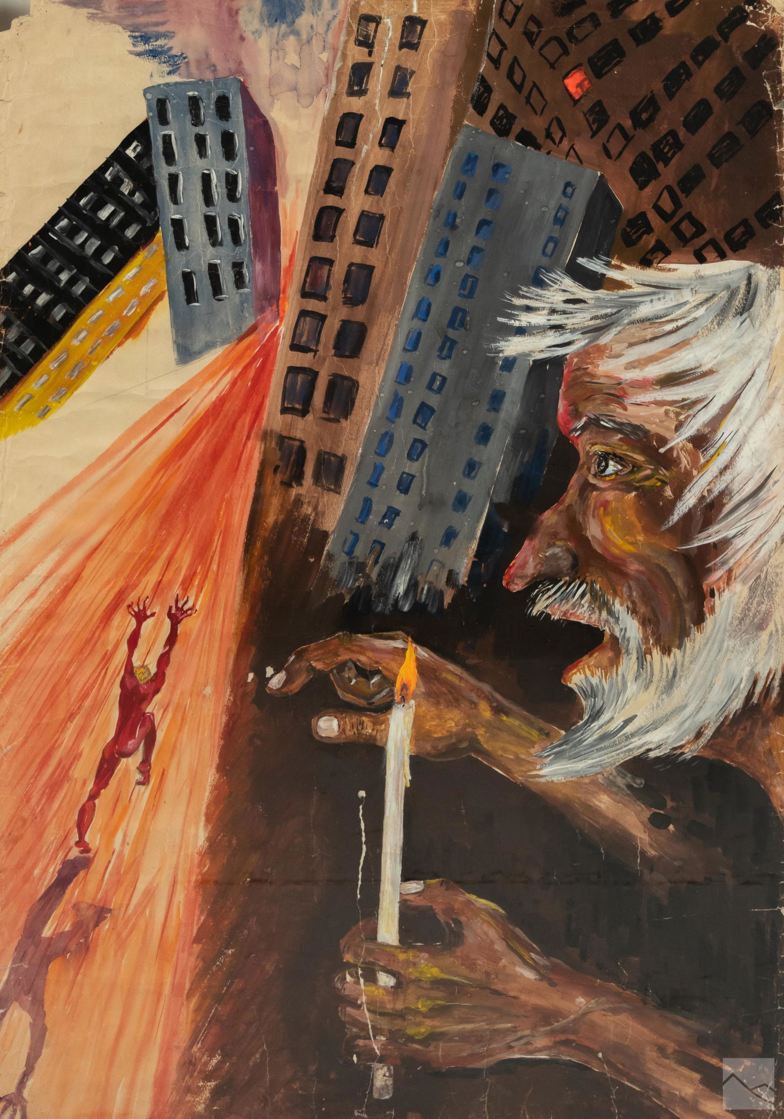 Russian Abstract Expressionism Figural Painting (1 of 5)