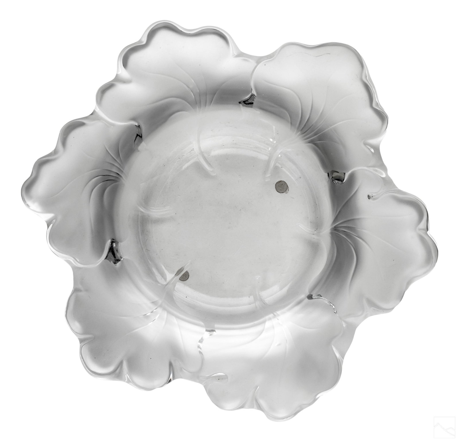 Lalique French Crystal Capuchines Nasturtia Bowl (1 of 4)