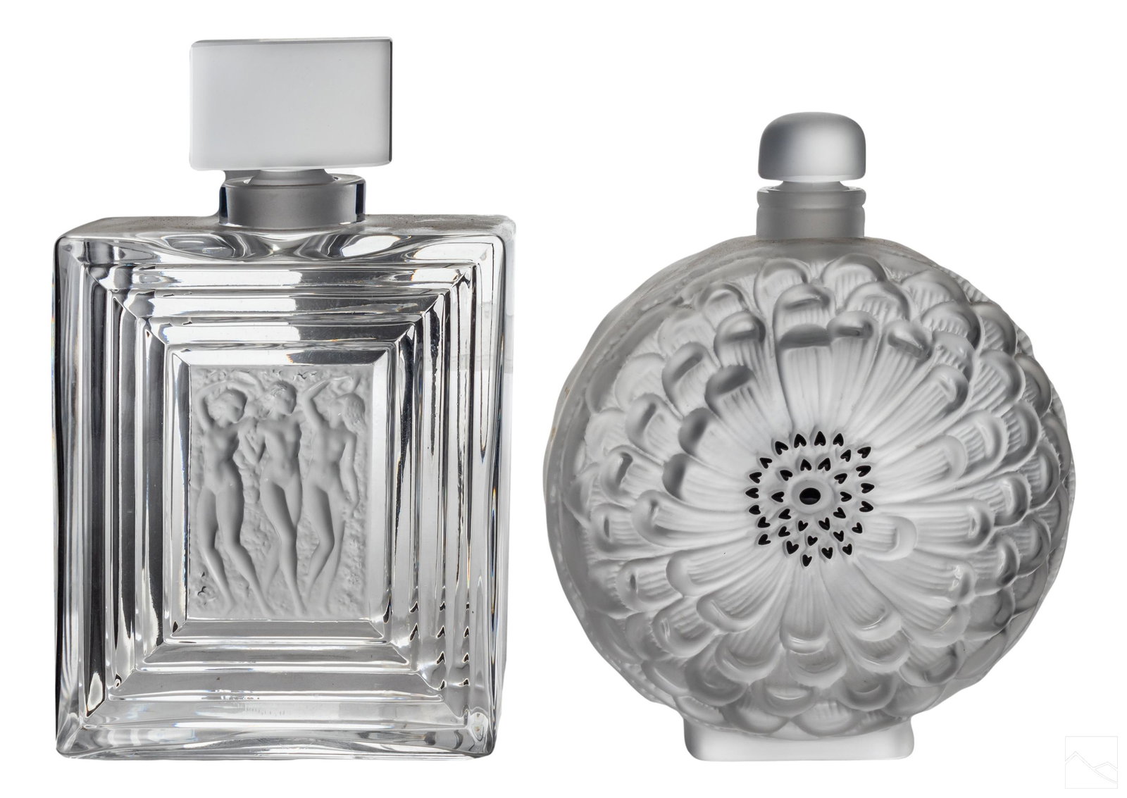 Lalique French Crystal Glass Perfume Scent Bottles (1 of 9)