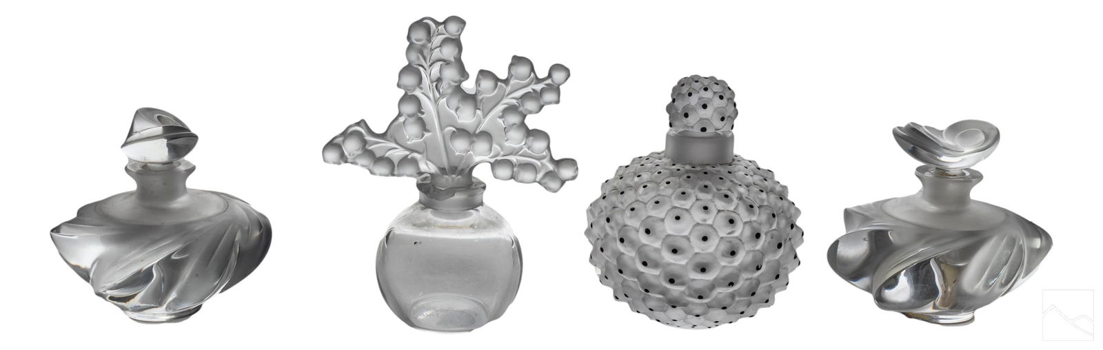 Lalique French Crystal Art Glass Perfume Bottles (1 of 9)