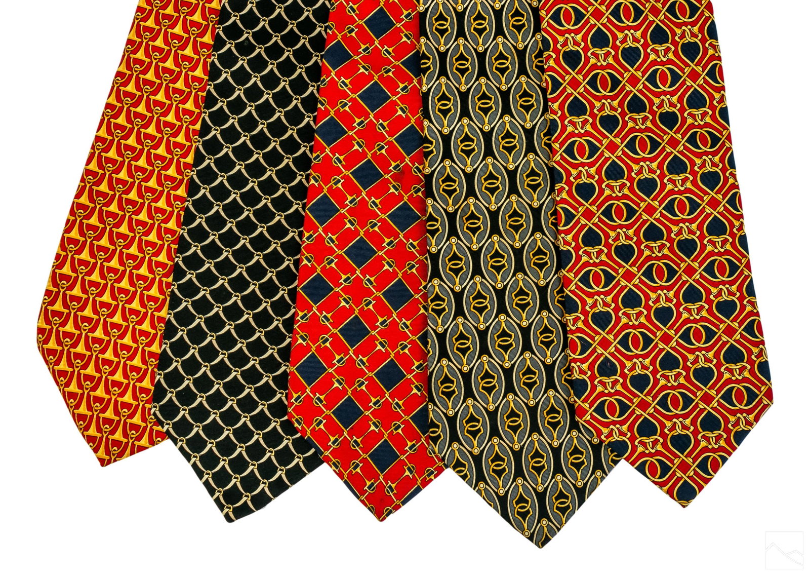 Paolo Gucci Italian Designer Multicolor Silk Ties (1 of 4)