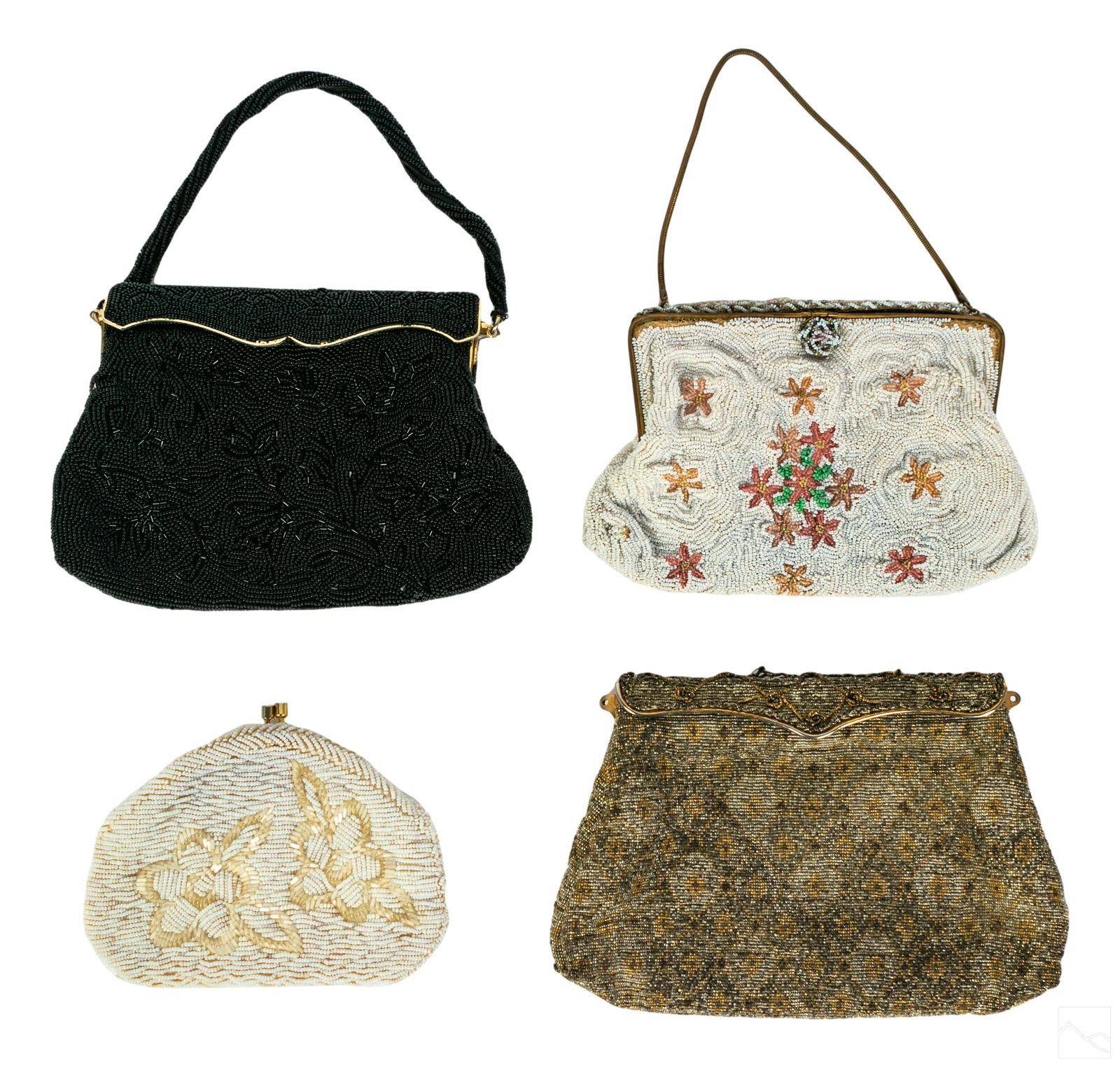 Needlepoint Beaded Ladies Evening Handbag Purses (1 of 4)