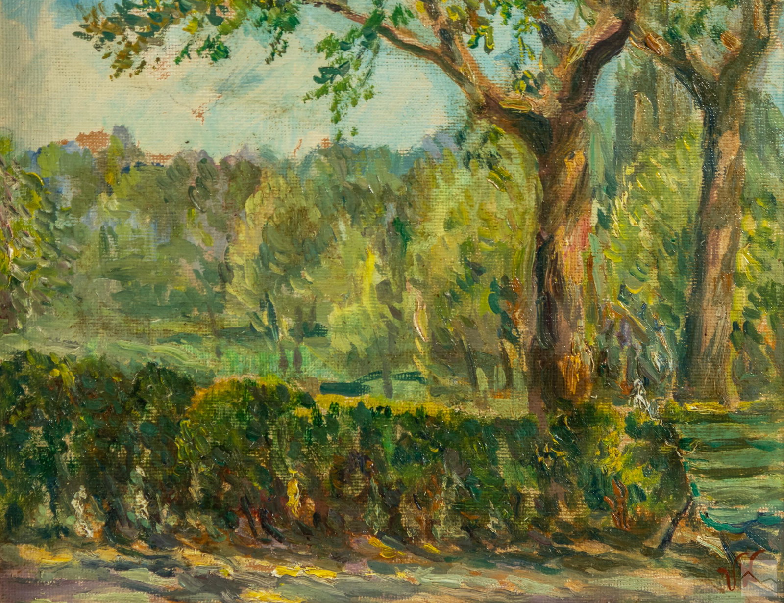 Valdemar Neiiendam 1870-1956 Landscape Oil Painting (1 of 5)