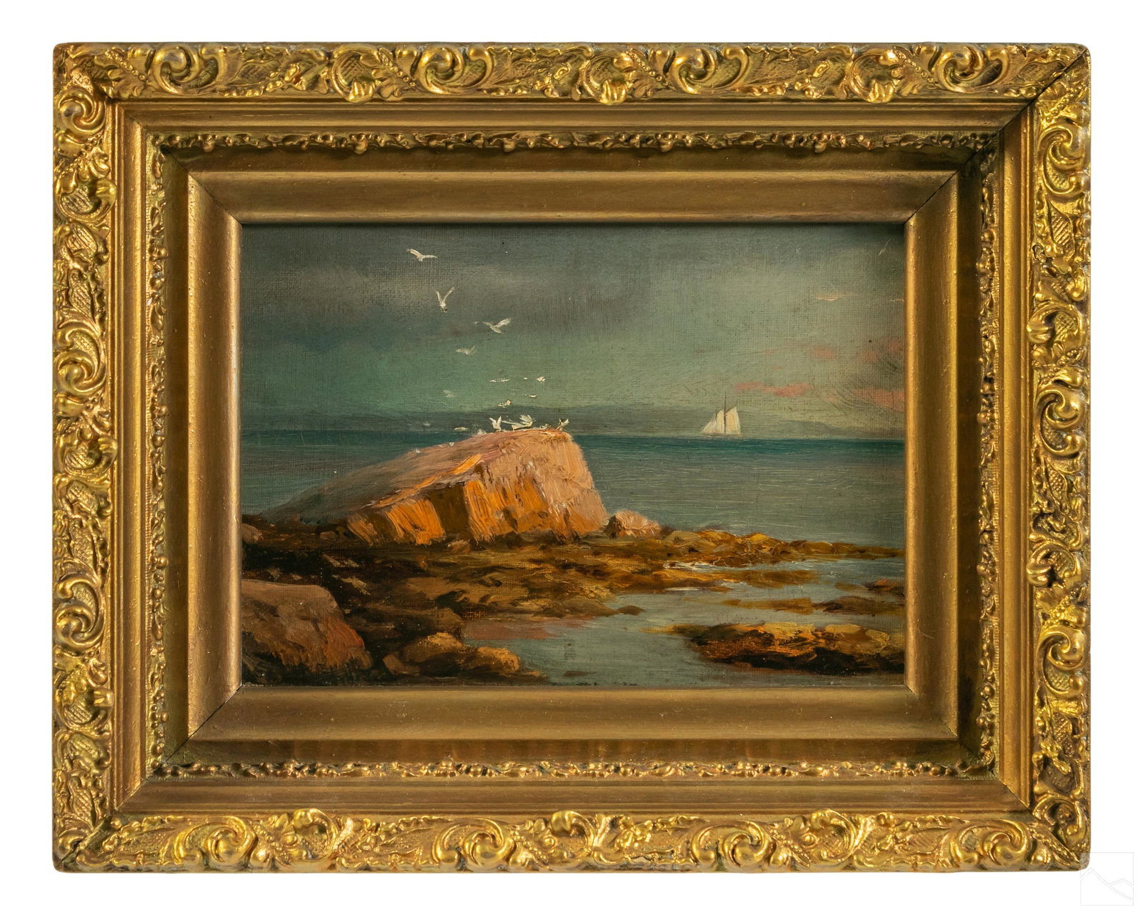 Lemuel D. Eldred 1848-1921 Seascape Oil Painting (1 of 5)