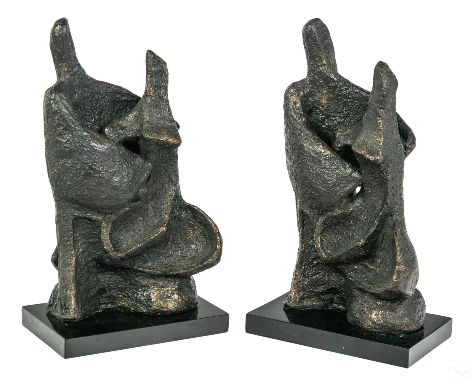 Modern Abstract Brutalist SIGNED Lovers Sculptures (1 of 6)