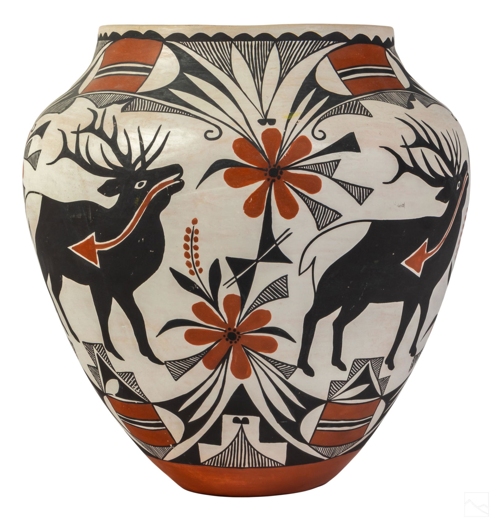 Mildred Antonio b.1937 Acoma Pueblo Pottery Vessel (1 of 5)