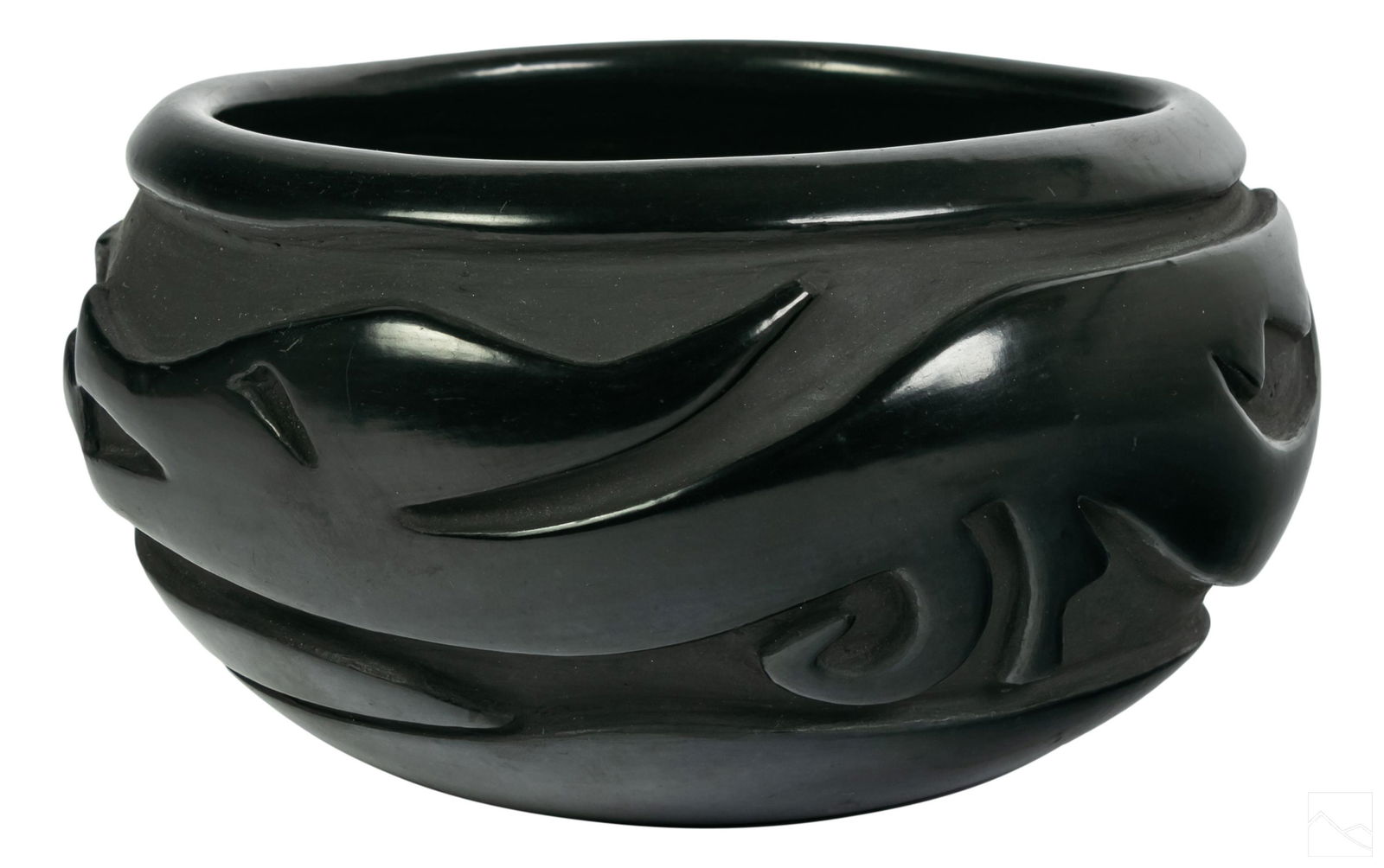 Native American Indian Santa Clara Pottery Bowl (1 of 5)