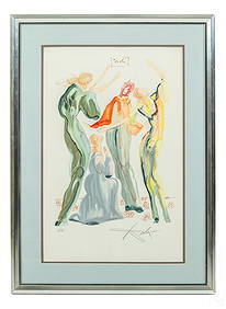 Salvador Dali 1904-1989 SIGNED La Danse Lithograph (1 of 5)