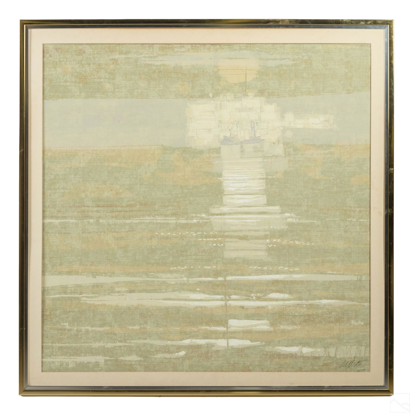 Modern 20C Abstract Signed LE Lithograph Art Print (1 of 8)