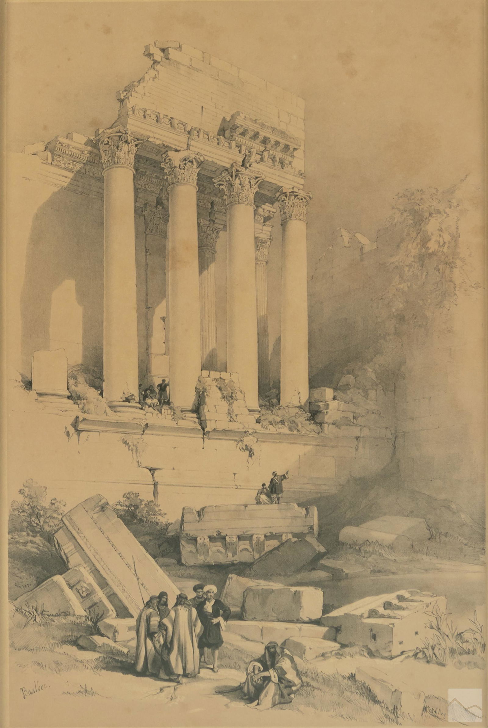 David Roberts (19C) Orientalist Antique Lithograph (1 of 6)