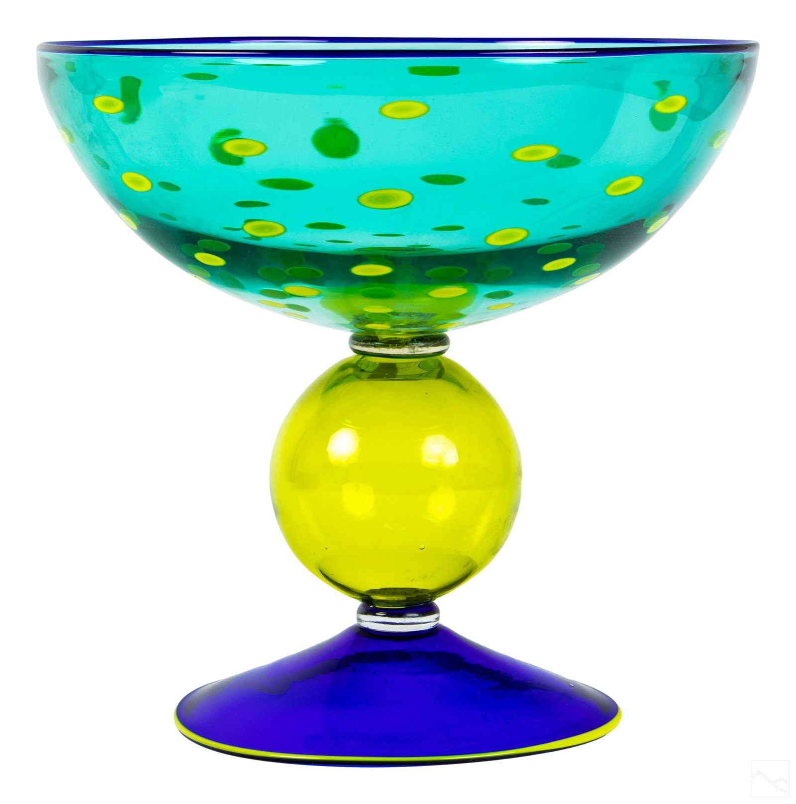 Memphis Style Modern Art Glass Compote Sculpture (1 of 4)
