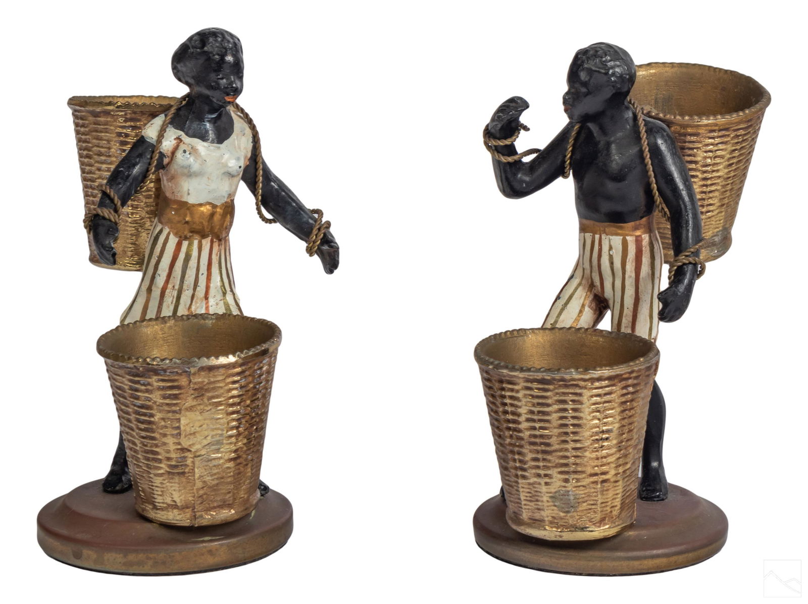 Austrian Figural Blackamoor Nubian Match Strikers (1 of 5)