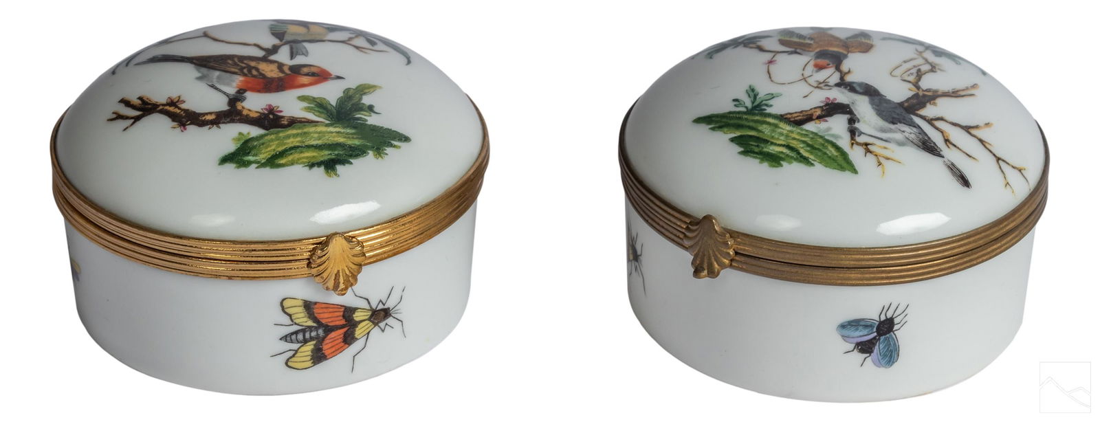 Limoges French Porcelain Audubon Birds Bees Boxes (1 of 4)