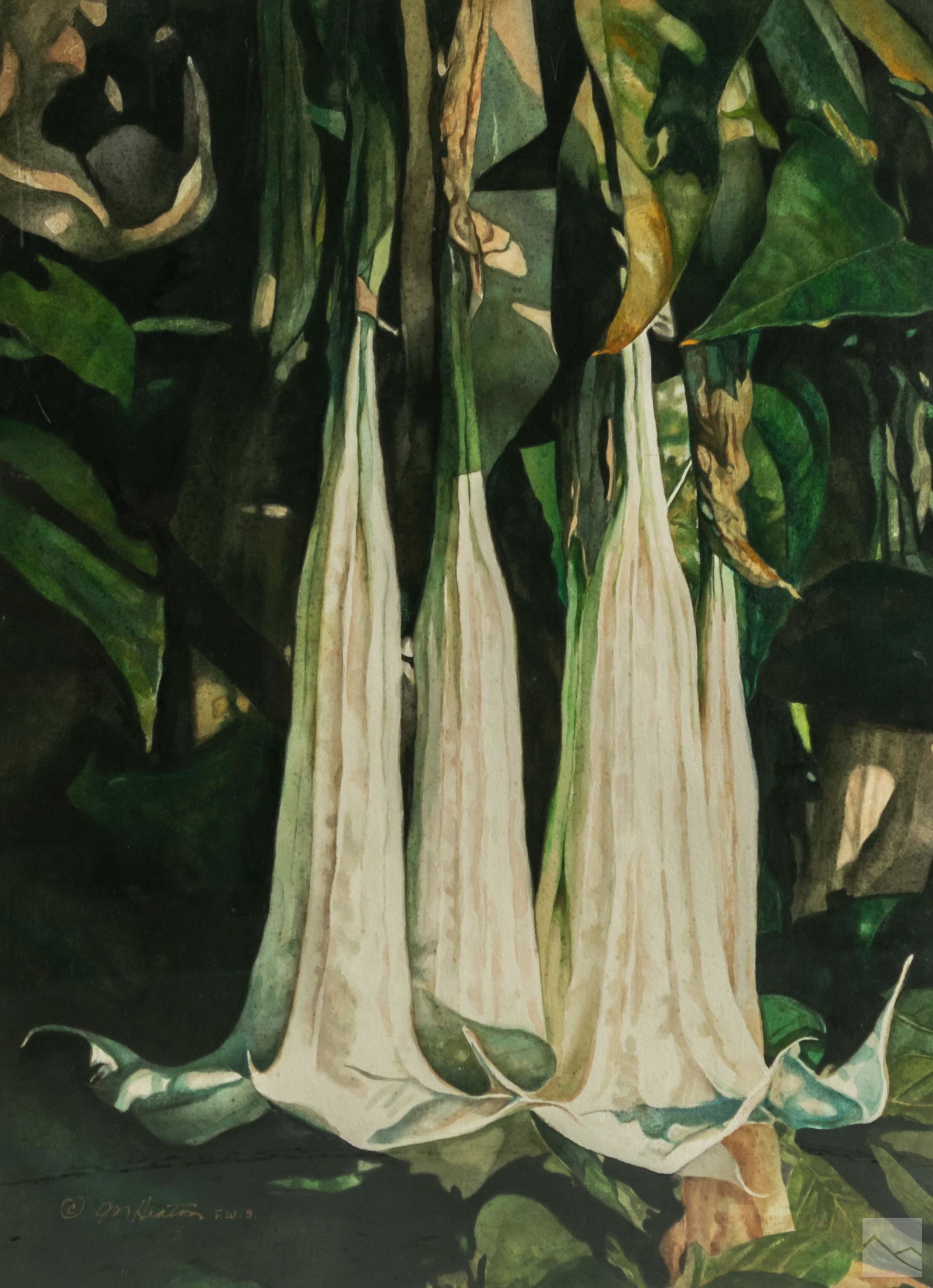 Janet Heaton b.1936 Still Life Watercolor Painting (1 of 4)