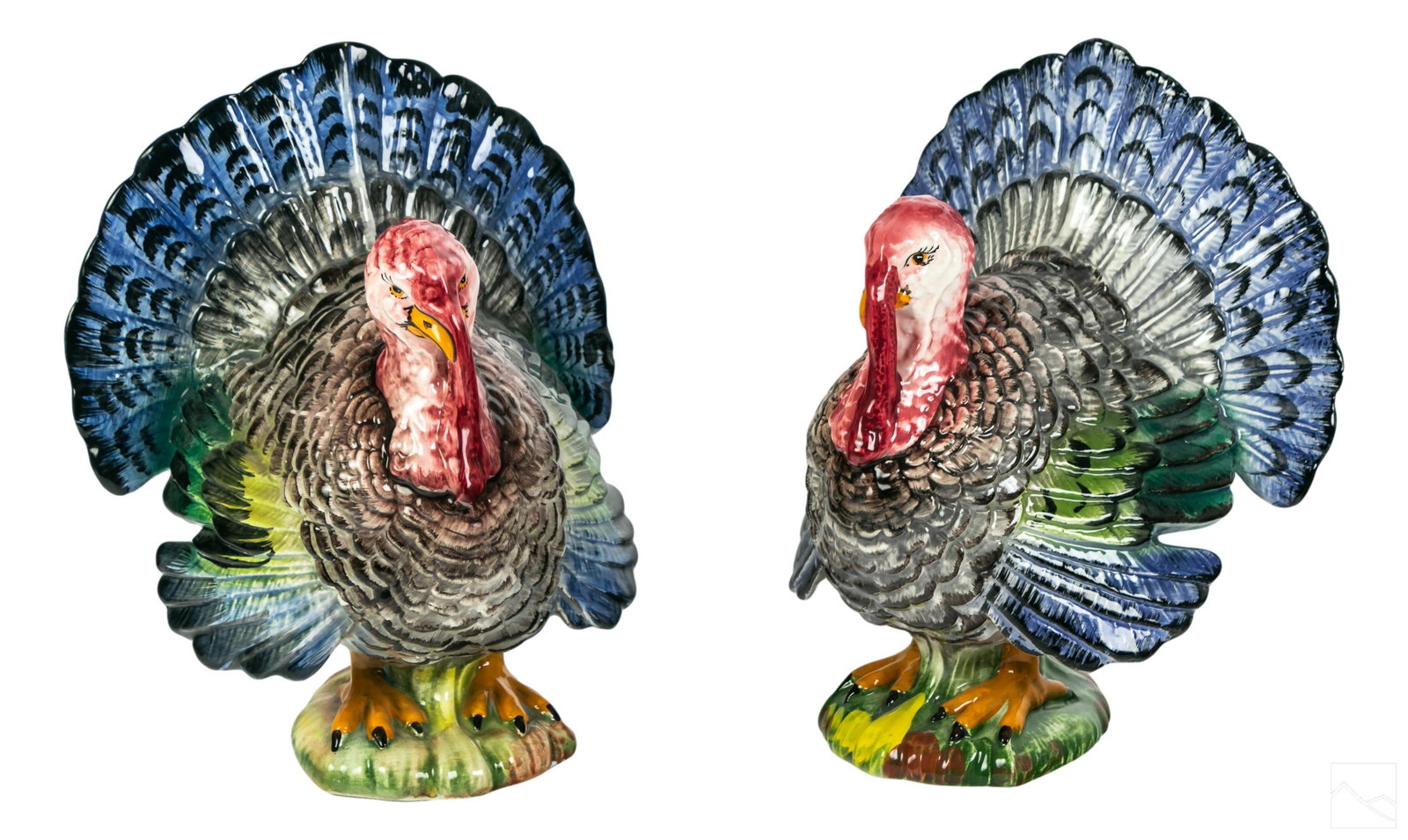 Italian Intrada Ceramic Table Turkey Sculptures (1 of 7)