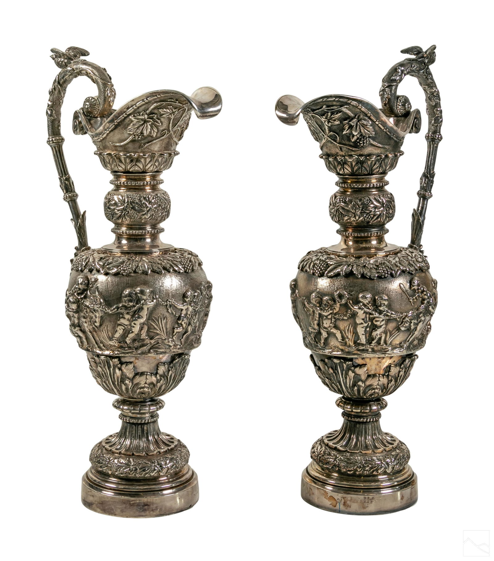 Tiffany & Co. (19C.) Antique Silvered Bronze Ewers (1 of 11)