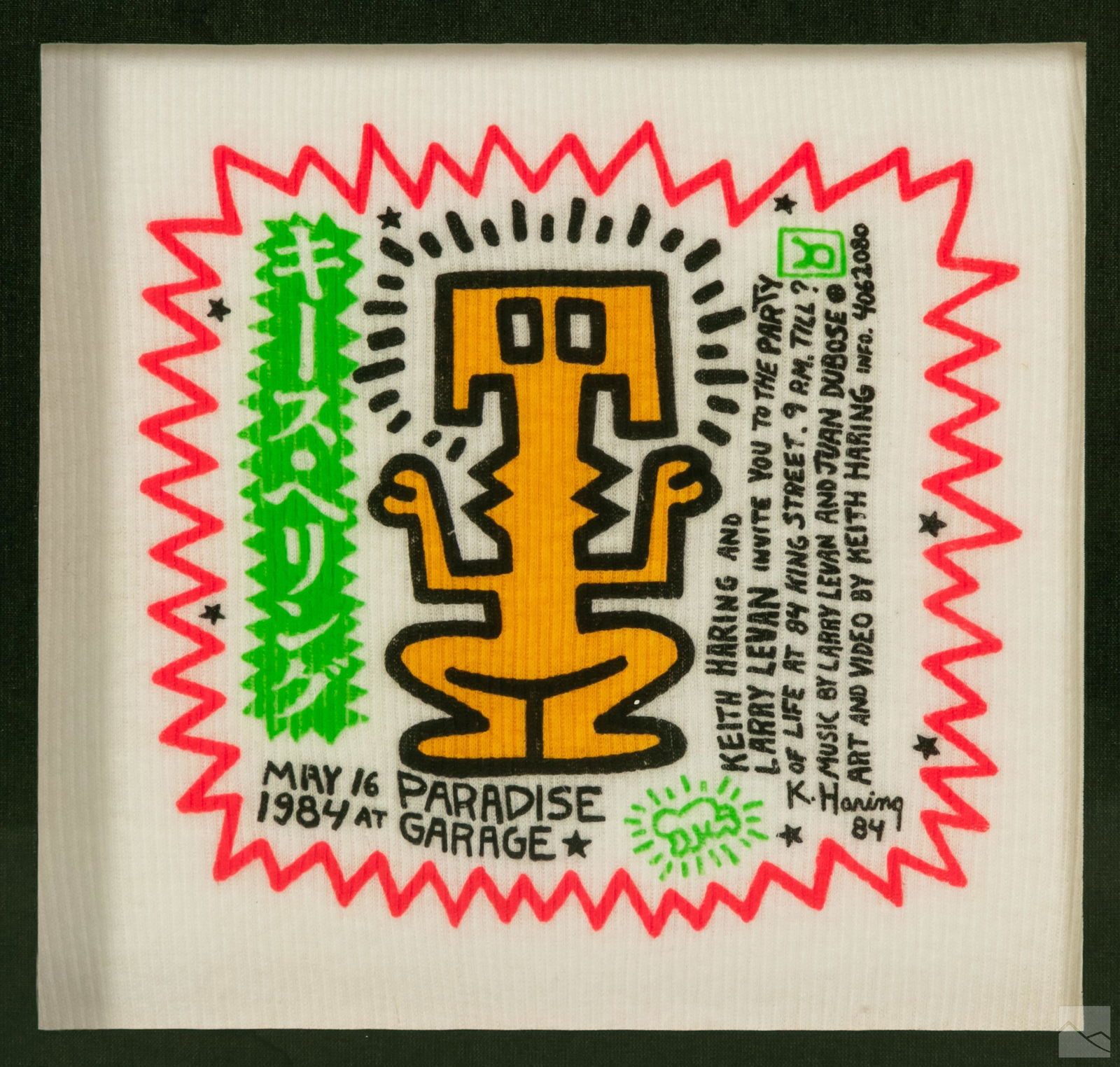 Keith Haring 1958-1990 Paradise Garage Invitation (1 of 4)