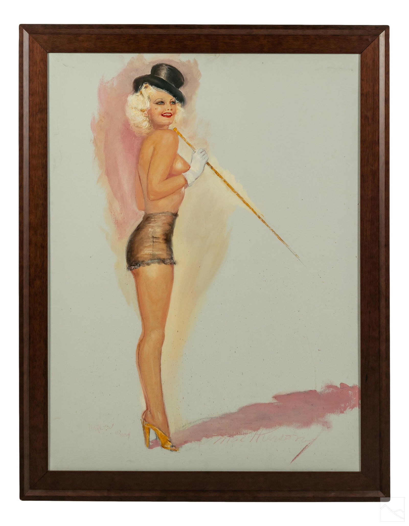 Earl MacPherson 1910-1993 Pin Up Art Oil Painting (1 of 4)
