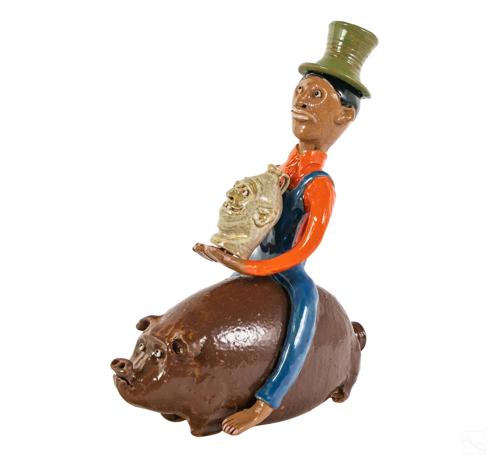 Marvin Bailey (American, b.1961) Southern Folk Art Figural Pottery Jug (1 of 5)