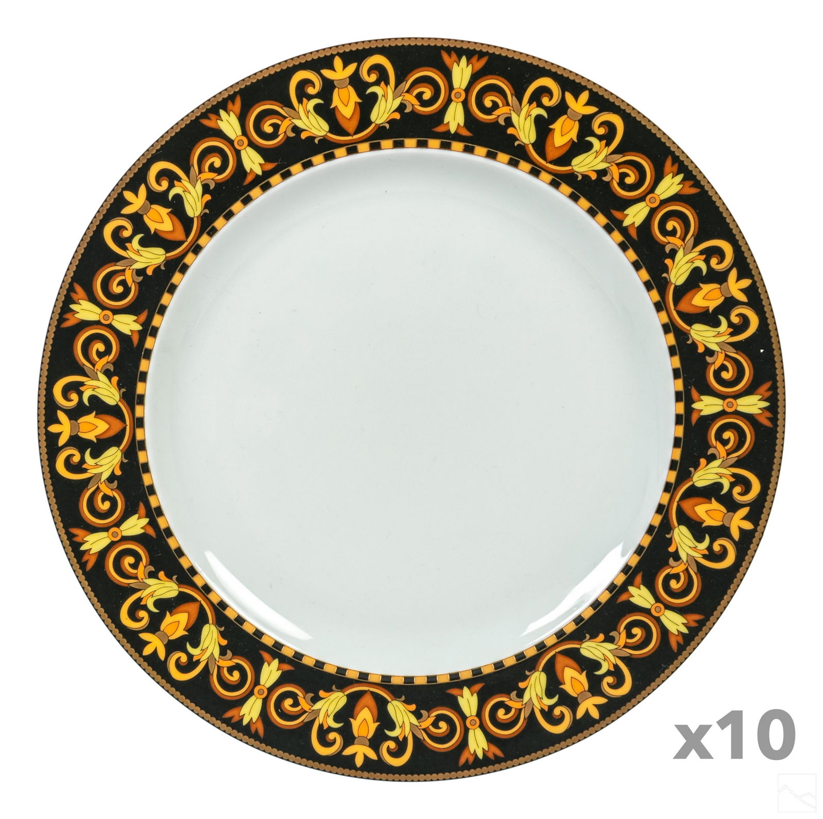 Versace Rosenthal Porcelain Barocco Salad Plates (1 of 4)