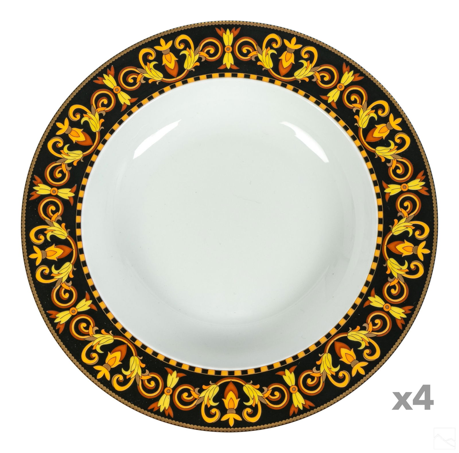 Versace Rosenthal Porcelain Barocco Soup Bowls SET (1 of 5)