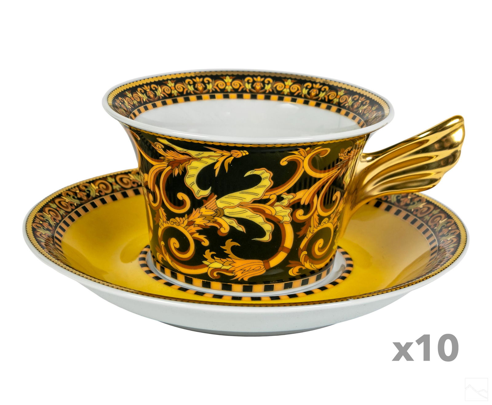 Versace Rosenthal Porcelain Barocco Cups & Saucers (1 of 4)