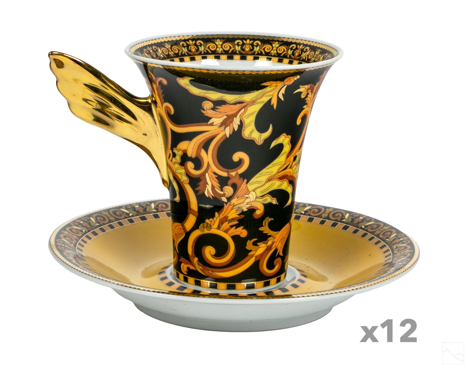 Versace Rosenthal Porcelain Barocco Coffee Cup Set (0103) on Mar 30