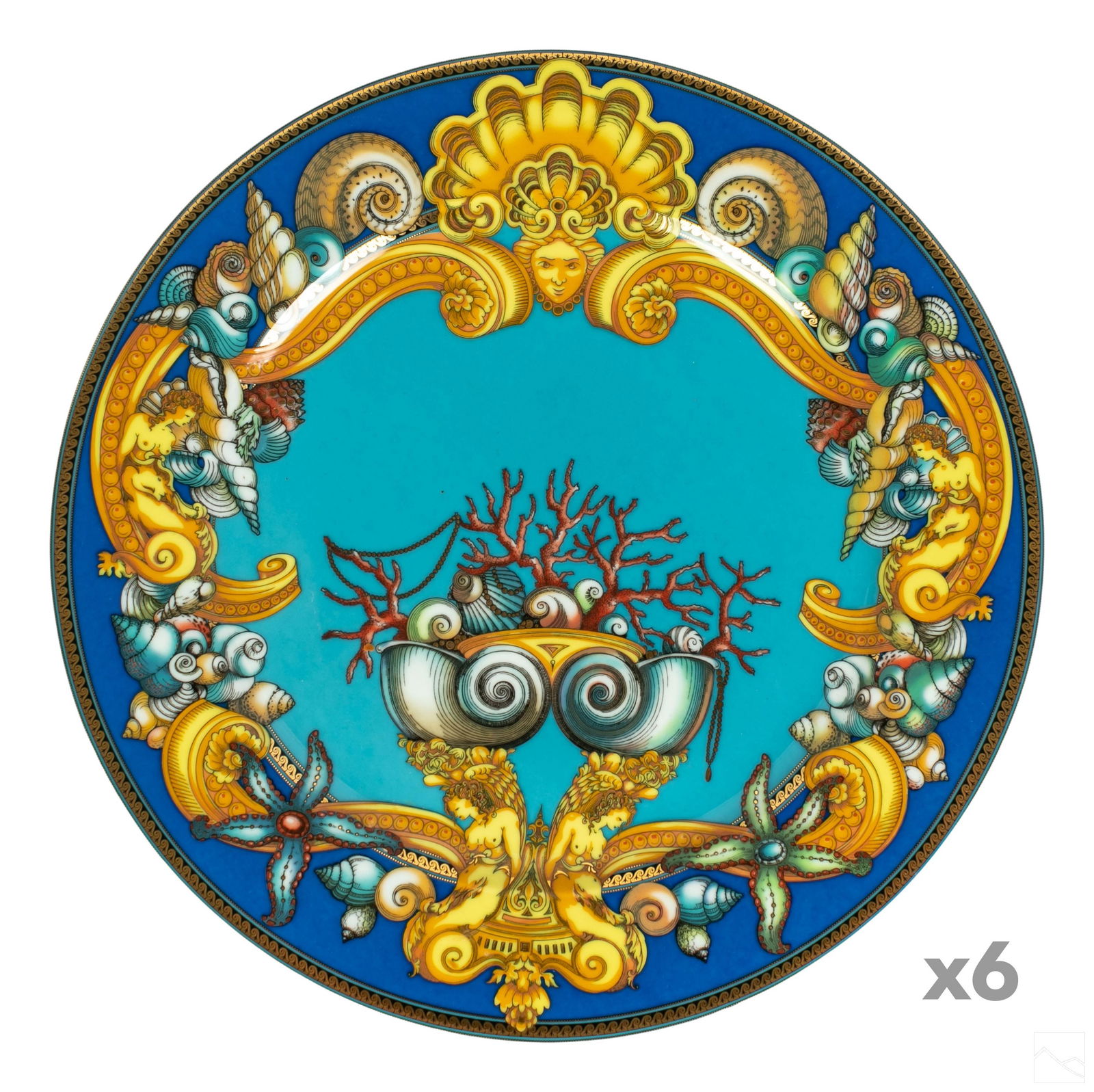 Versace Les Trésors de la Mer プレート Rosenthal Versace Vintage 90er Ikarus Les Tresors De La Mer