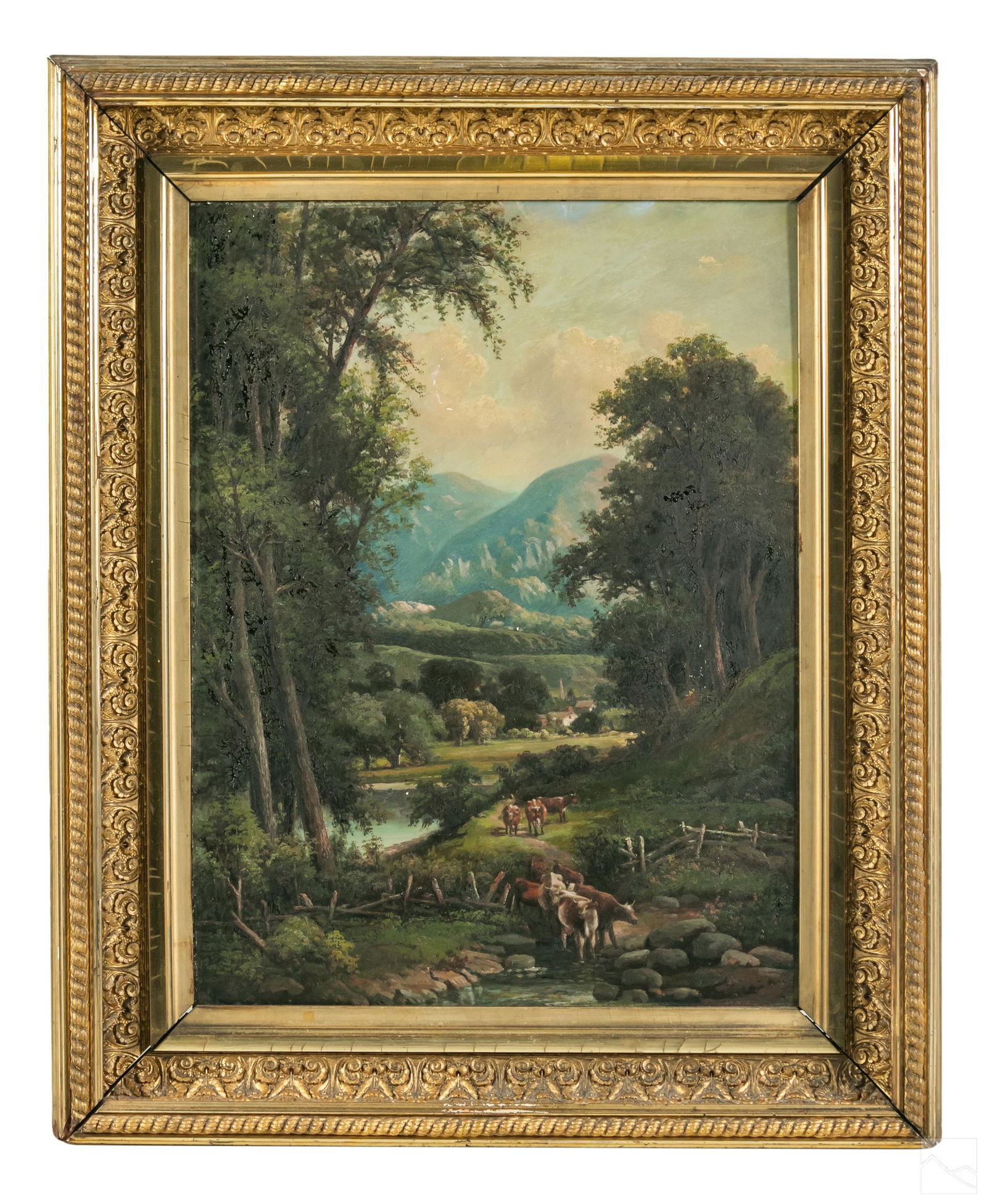 English (19C.) Antique Country Landscape Painting (1 of 5)