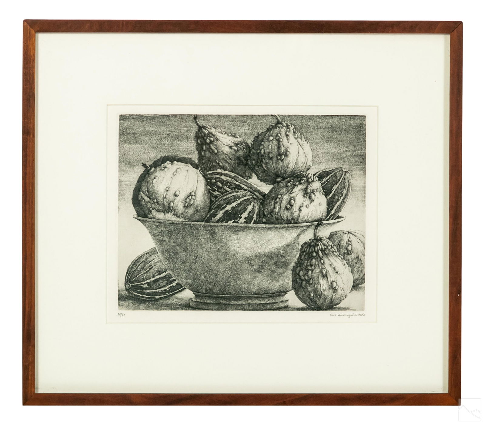 Erik Desmazieres b.1948 SIGNED Still Life Etching (1 of 5)
