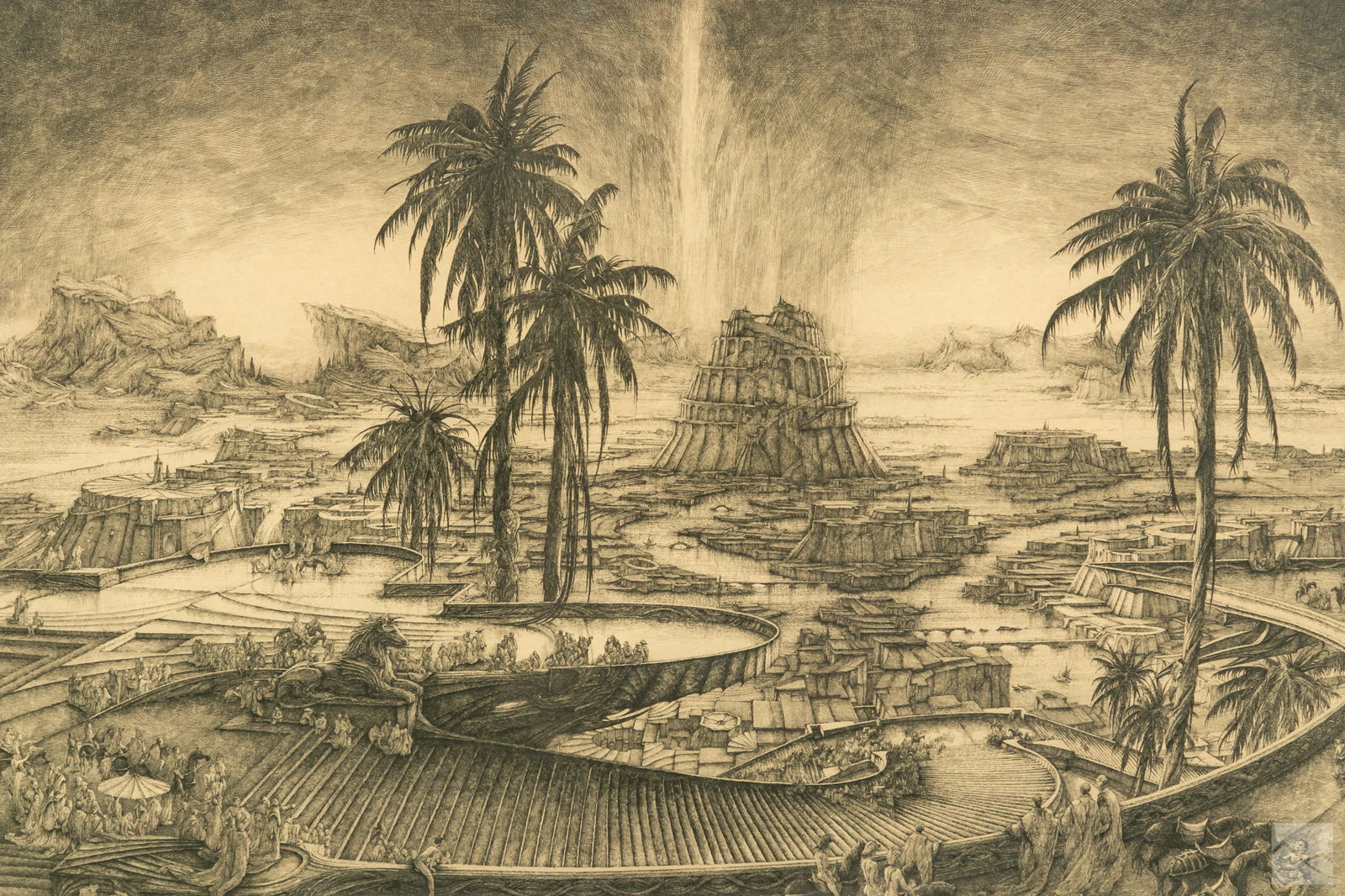 Erik Desmazieres (b.1948) SIGNED The Flood Etching (1 of 6)