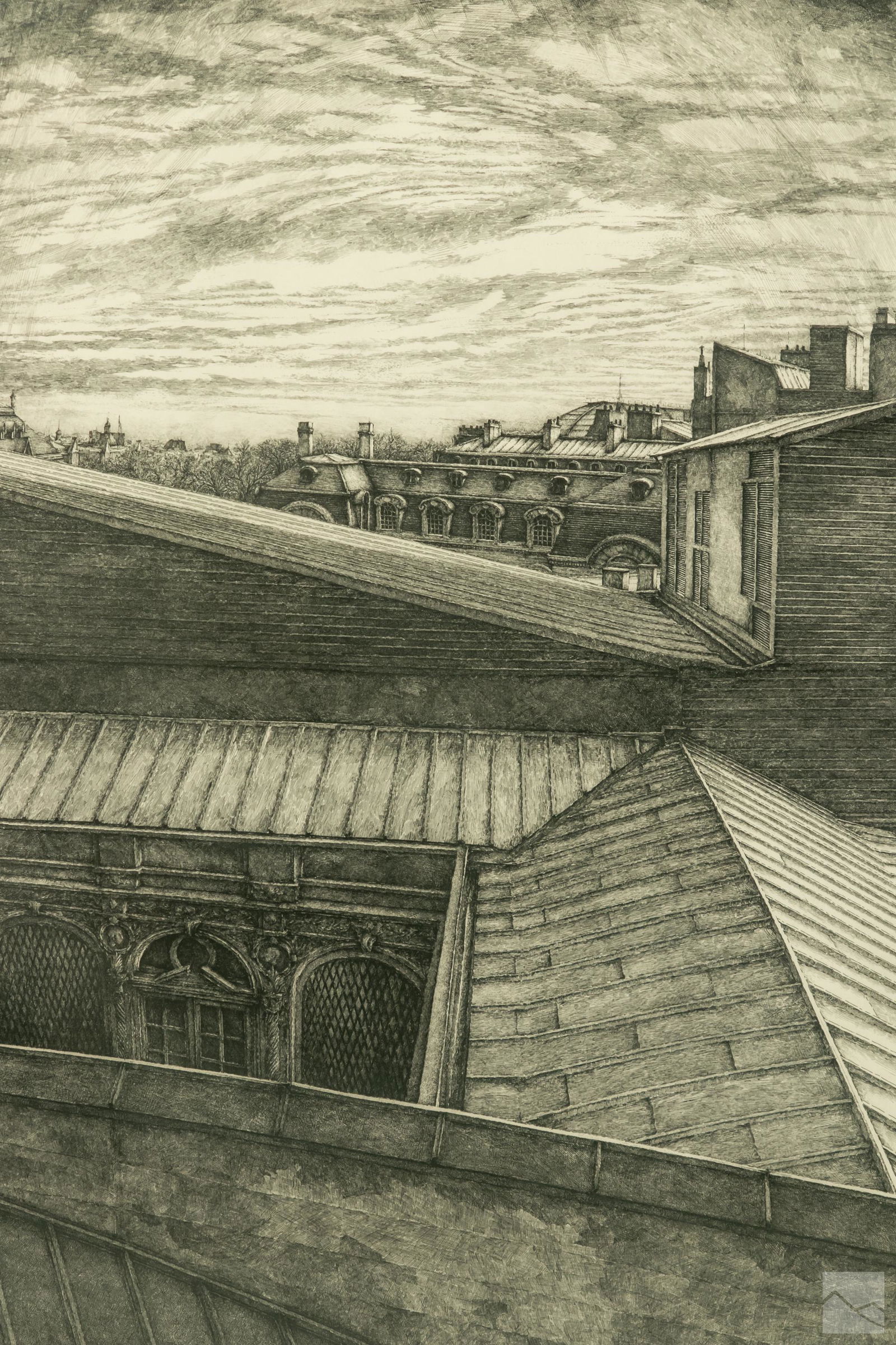 Erik Desmazieres (b.1948) SIGNED Cityscape Etching (1 of 6)