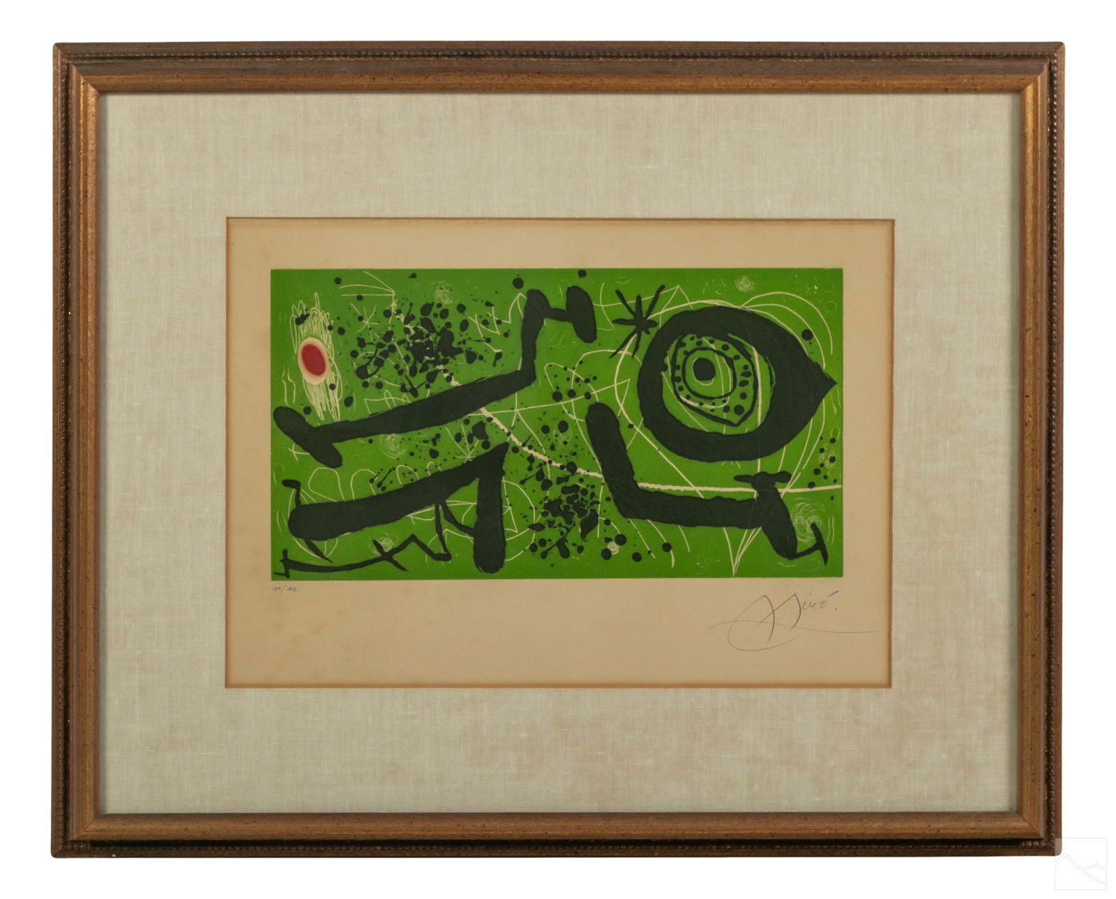 Joan Miro 1893-1983 SIGNED Picasso Etching and Aquatint (1 of 5)