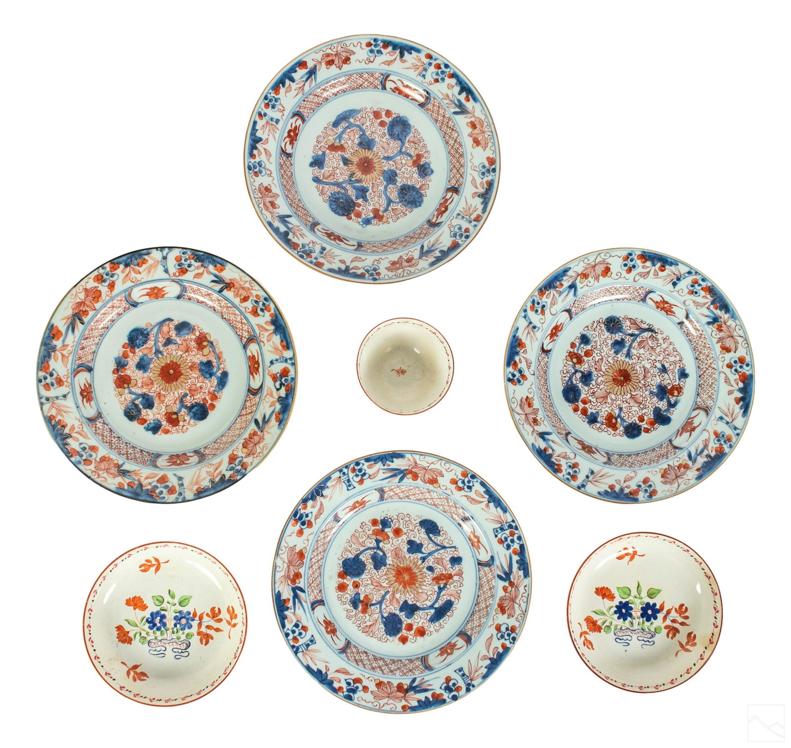 Japanese Imari Porcelain Antique Bowls and Tea Set (1 of 10)