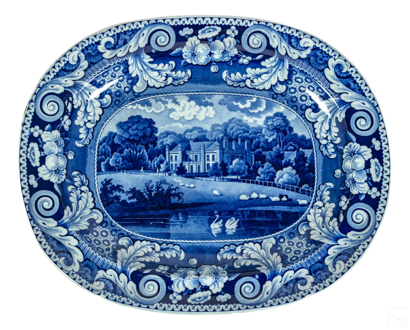 J&R Riley Staffordshire English Porcelain Platter (1 of 6)