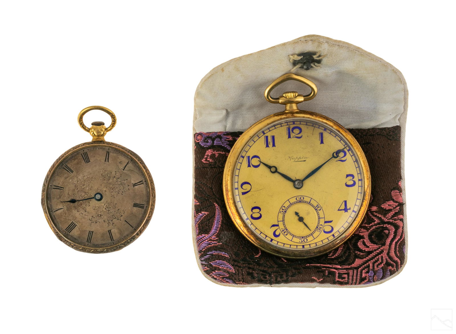18K Gold Mappin & Aiguilles Antique Pocket Watches (1 of 12)