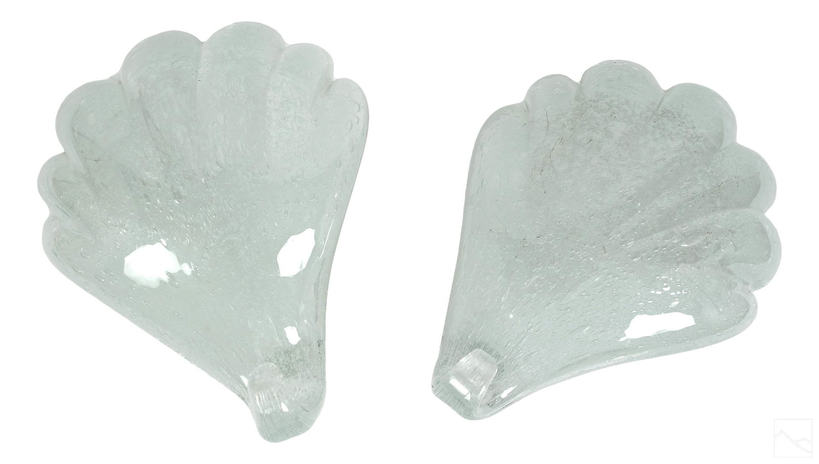 Murano Art Glass White Shell Bubble Wall Sconces (1 of 4)