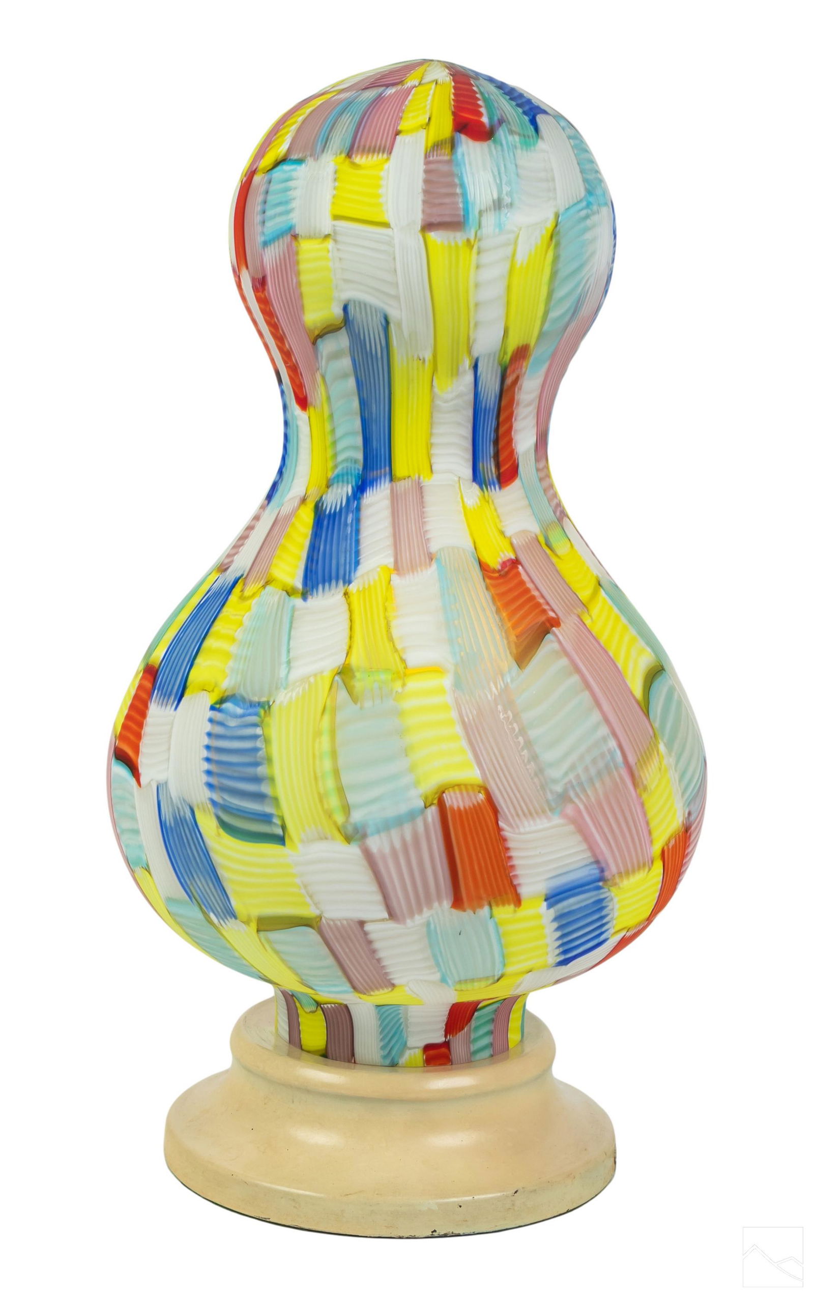 Murano Venetian Studio Art Glass Patchwork Lamp (1 of 6)