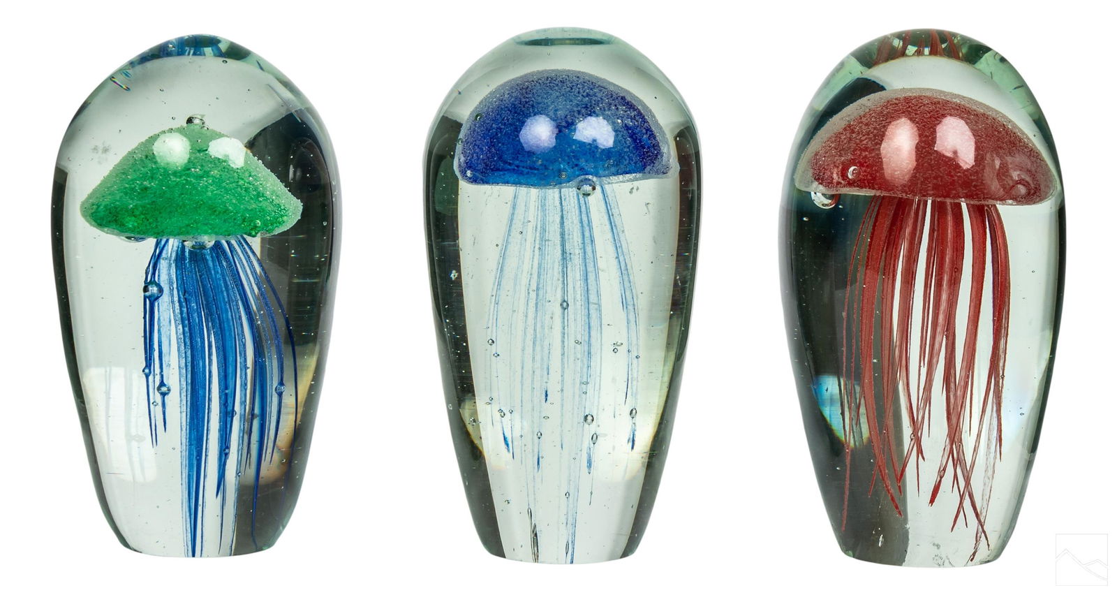 Art Glass Jelly Fish Sculptures style of R. Satava (1 of 5)