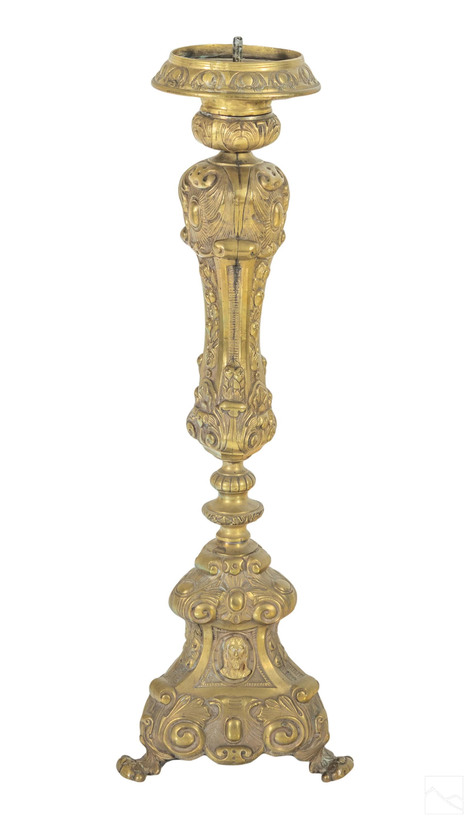 Renaissance Revival Bronze Figural Cup Candlestick (1 of 4)