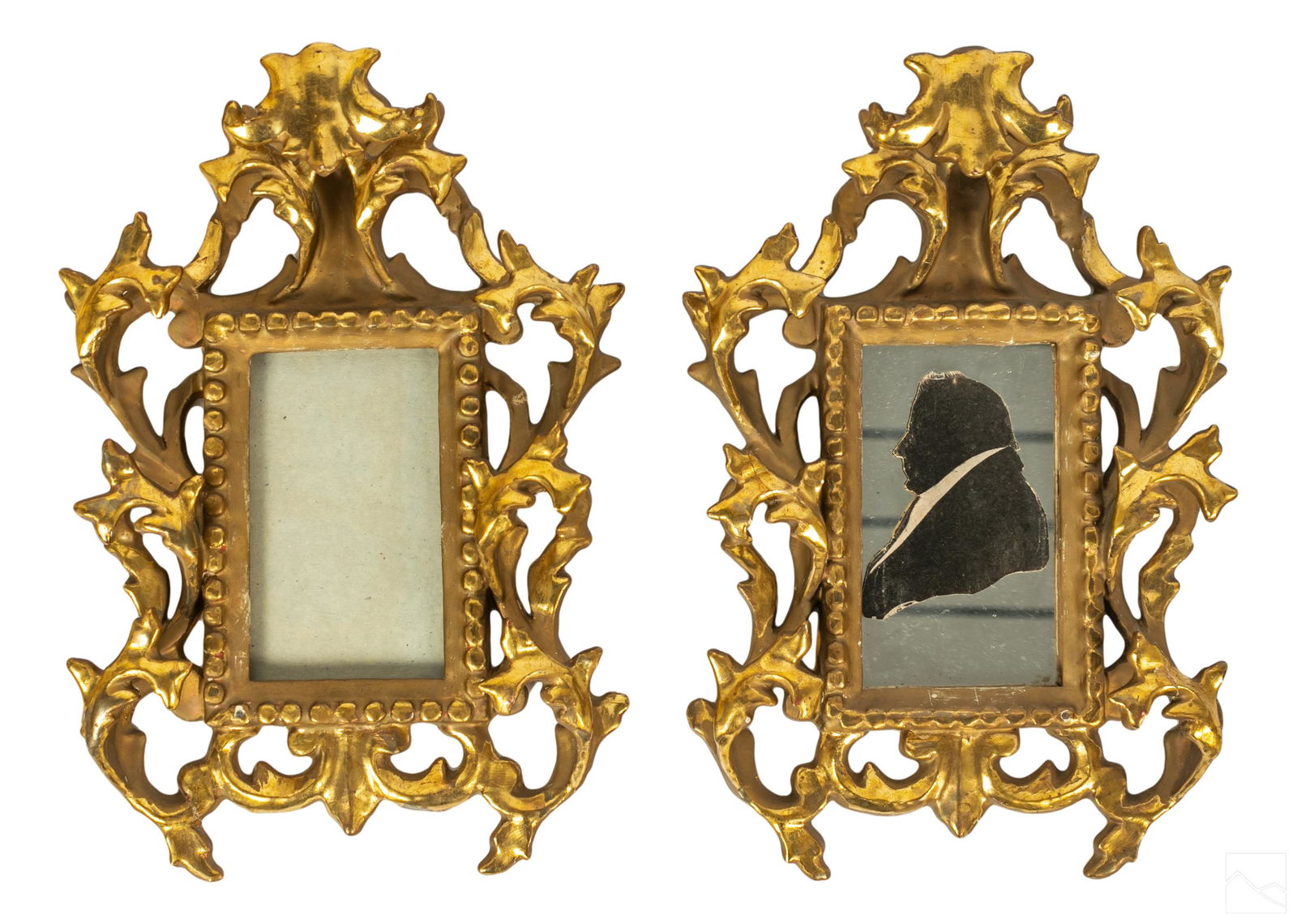 French Rococo Gilt Photograph Picture Frames PAIR (1 of 5)