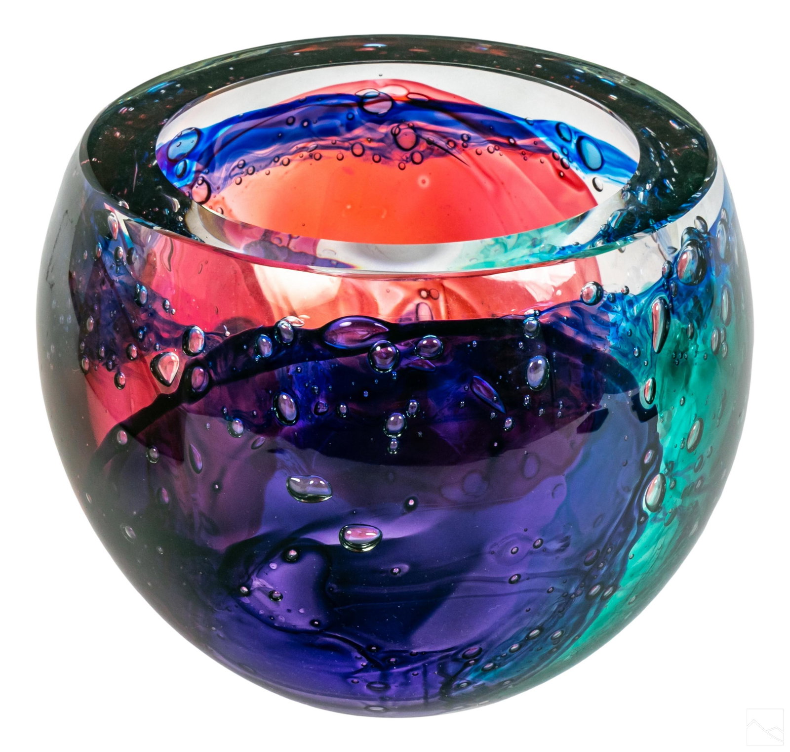 Leon Applebaum (b.1945) Art Glass Bowl Sculpture (1 of 6)