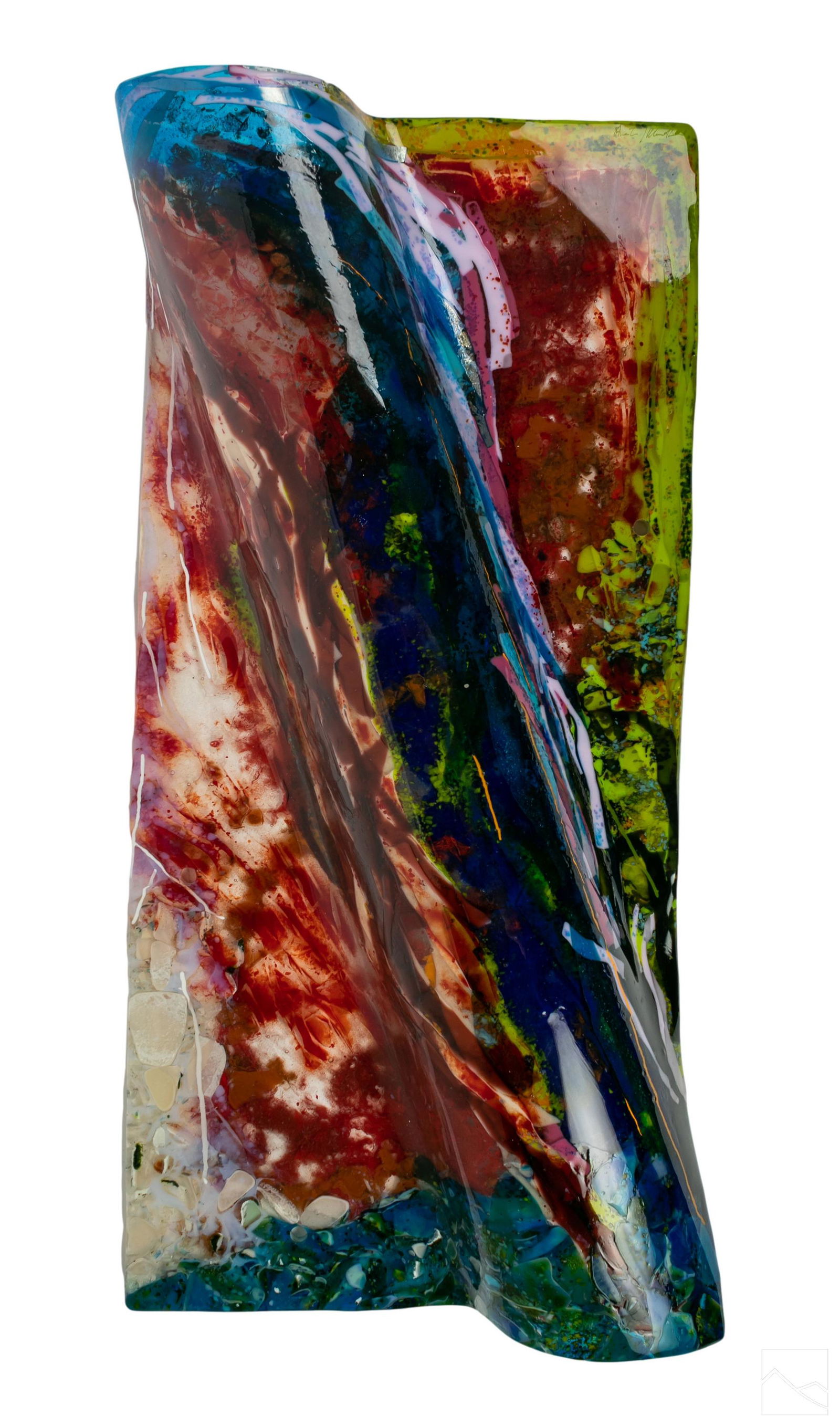 Studio Art Glass SIGNED Monumental Wall Sculpture (1 of 5)