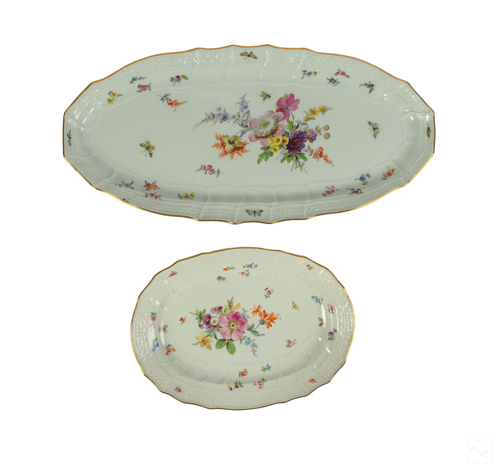 Meissen German Porcelain Brandenstein Platters SET (1 of 7)