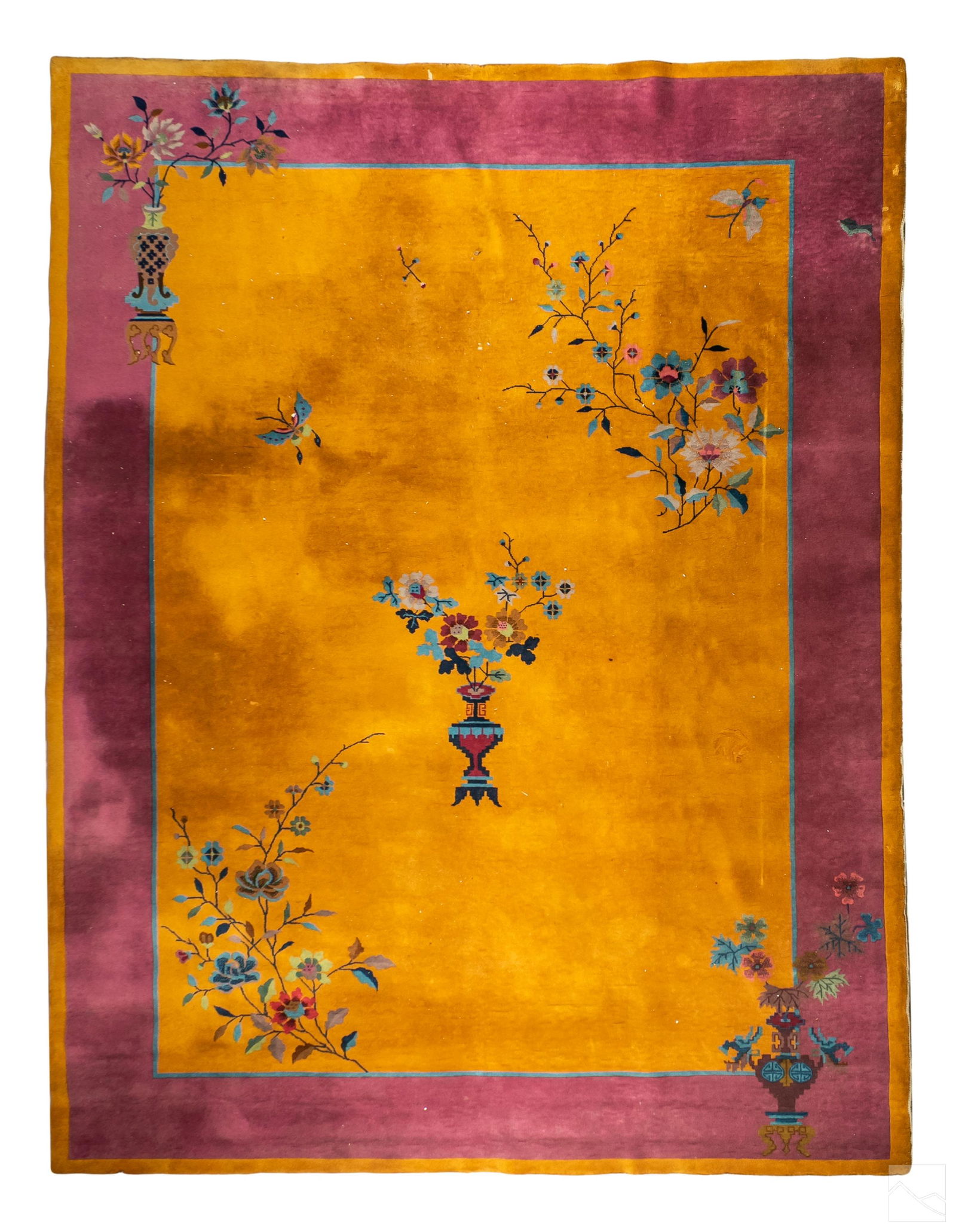 Walter Nichols Style Chinese Area Rug 135" x 105" (1 of 5)