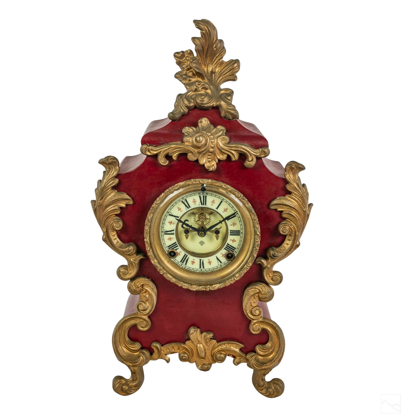 Ansonia Art Nouveau Antique Figural Mantel Clock (1 of 6)
